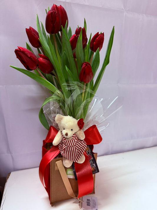 Garden Foggia - Composizione Tulipani e Orsetta