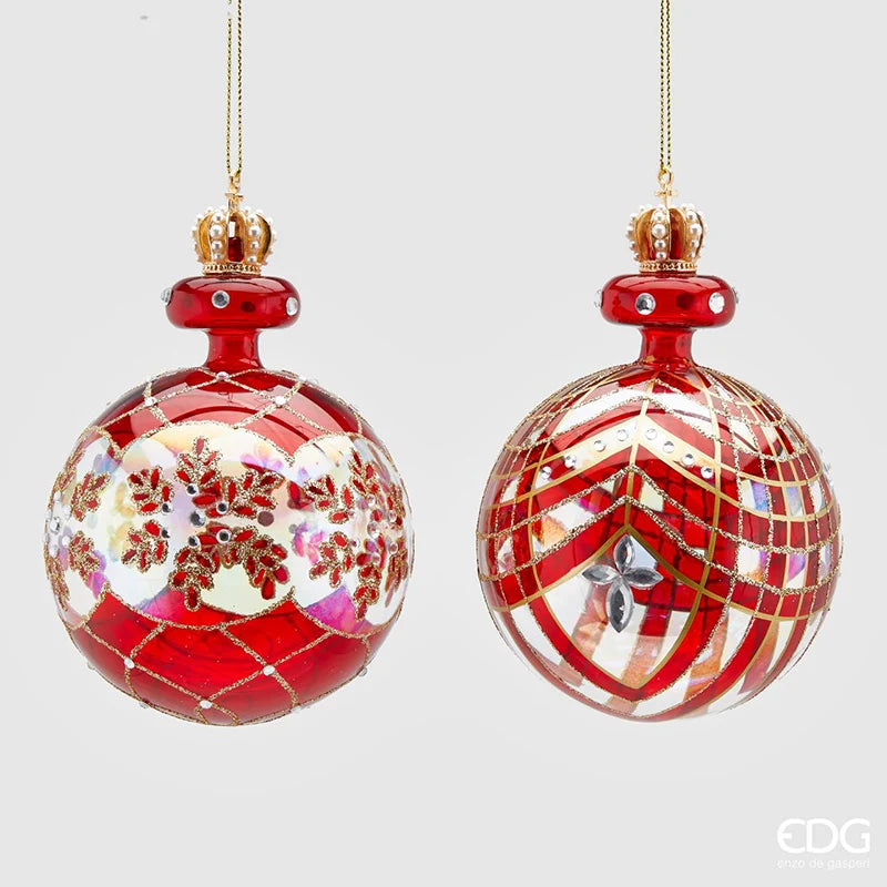 EDG - Set 2 Palline di Natale Jingle Bell H13 cm