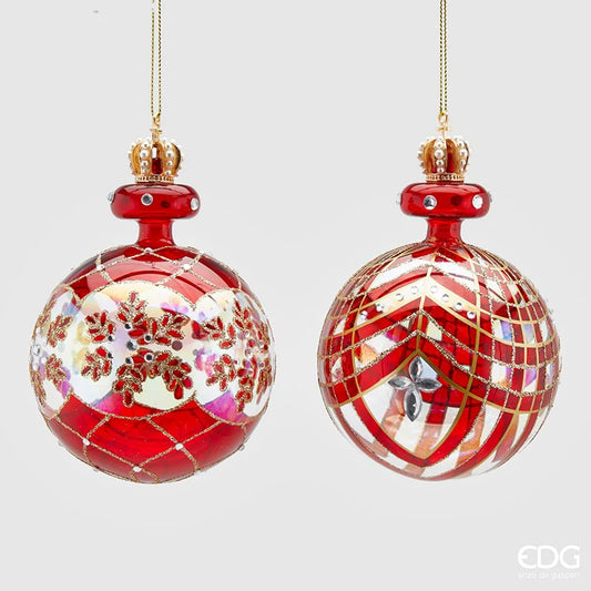 EDG - Set 2 Palline di Natale Jingle Bell H13 cm