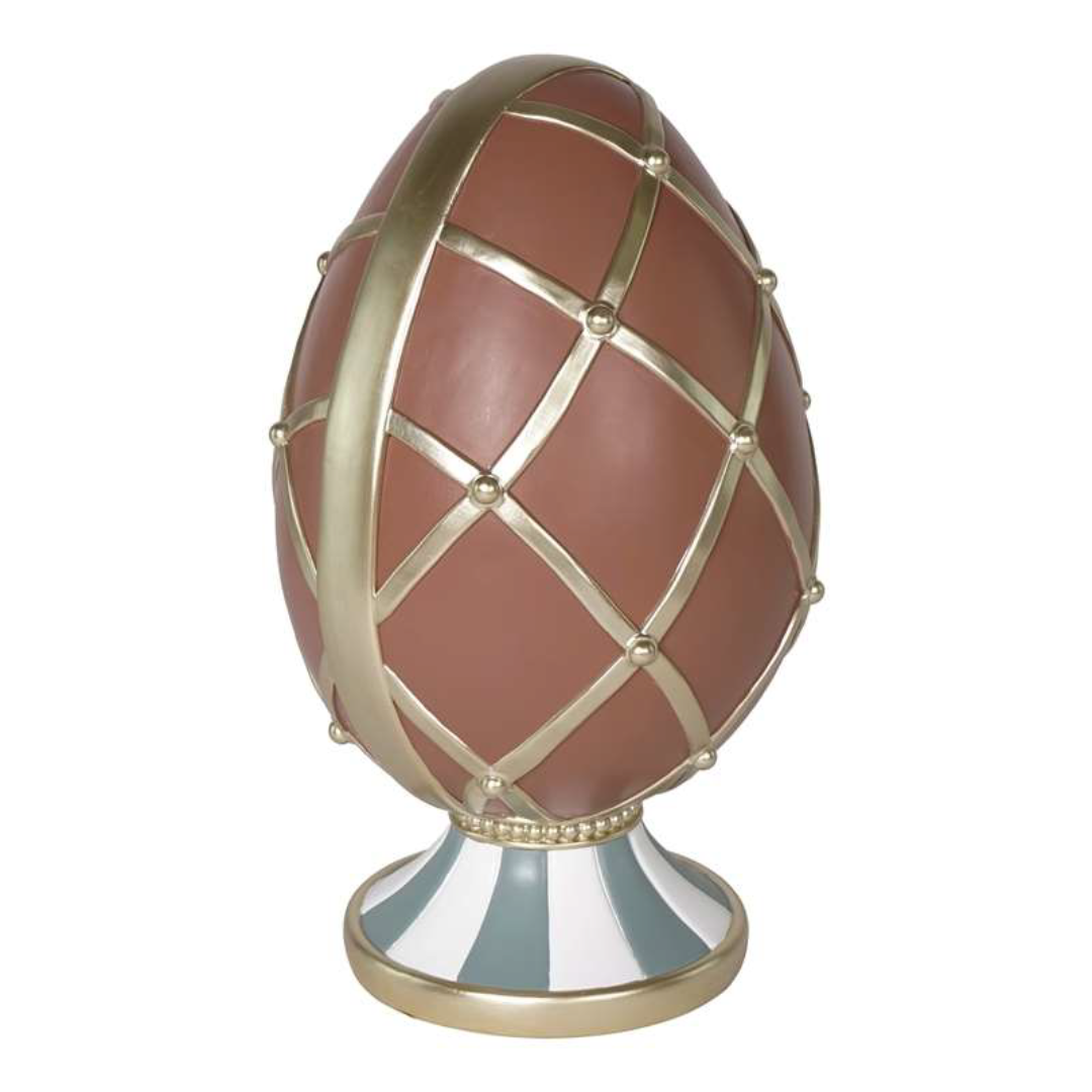 Jardin Foggia - Oeuf en résine marron