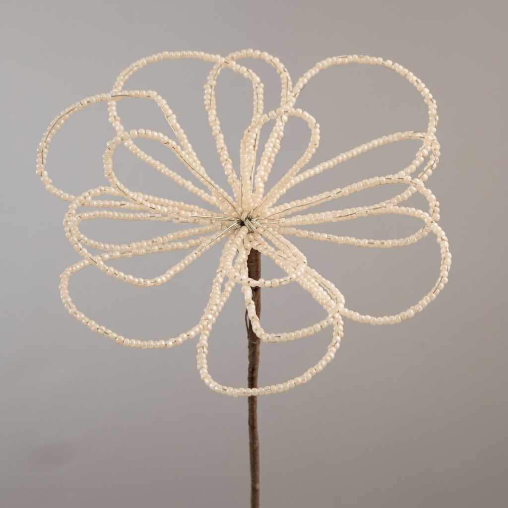 Garden Foggia - Ramo Fiore con Perle H 40cm