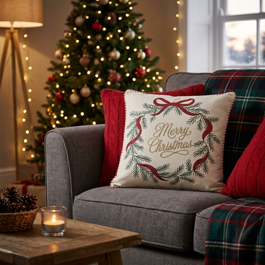 Garden Foggia - Cuscino Merry Xmas 45x45cm