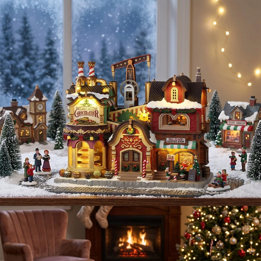 Lemax - The Holly Jolly Chocolatier & Mrs. Claus Coffee Shop