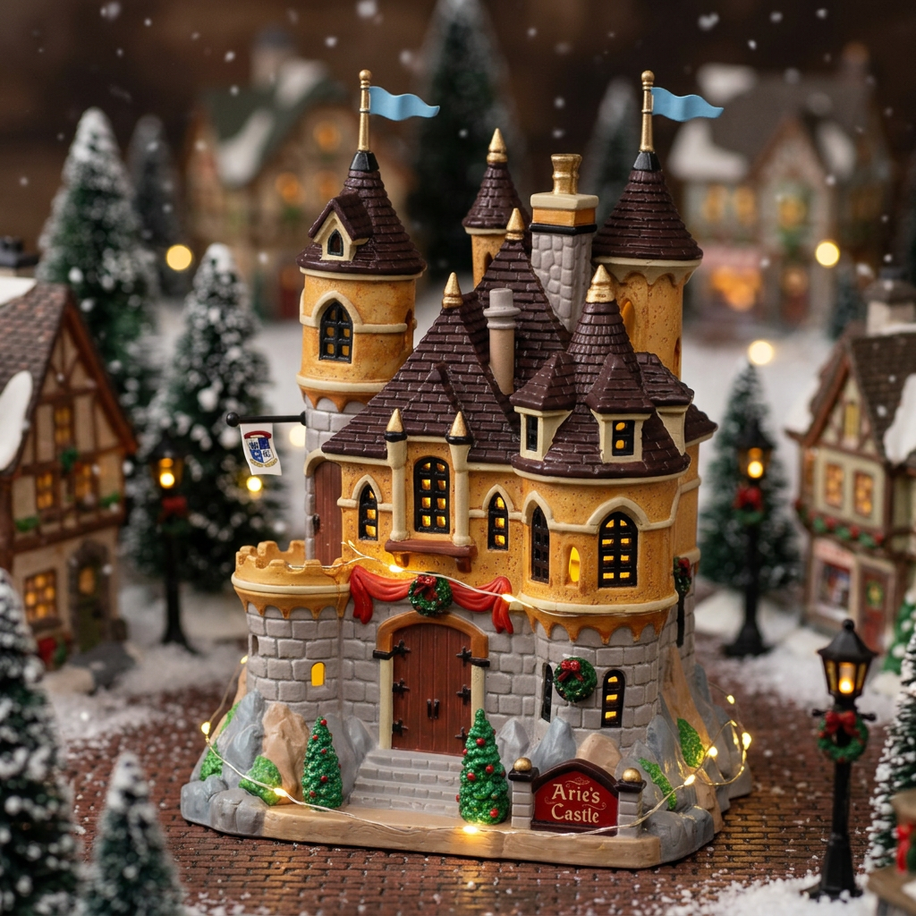 Lemax -  Arie'S Castle con Alimentatore 4.5V