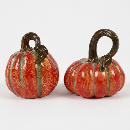 Garden Foggia - Zucca Ceramica Con Foglia Assortita