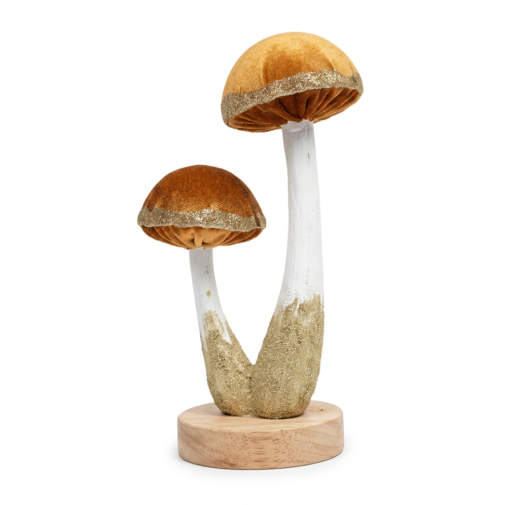 Garden Foggia - Funghi Velluto Ruggine Su Base Legno