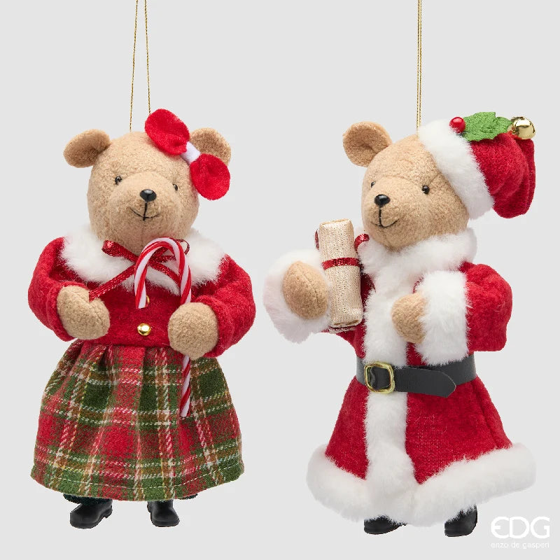 EDG - Addobbo Orso Xmas H20 Cm
