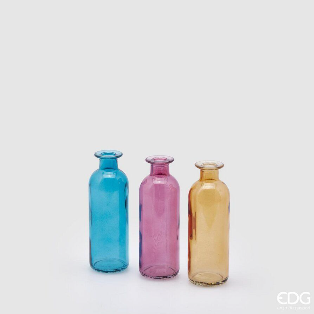 EDG - Vaso Bottiglia in Vetro Colorato  h16