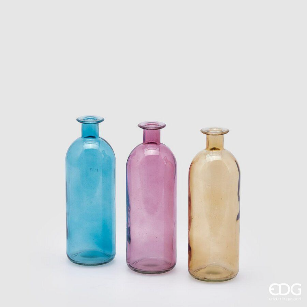 EDG - Vaso Bottiglia Vetro Colorato h26