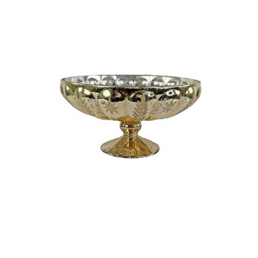 Garden Foggia - Contenitore Oro antichizzato Con Piede