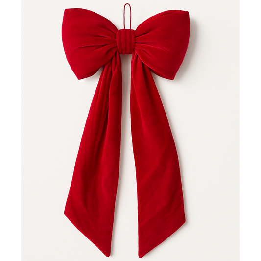 Garden Foggia - Fiocco Velluto Rosso H 155cm