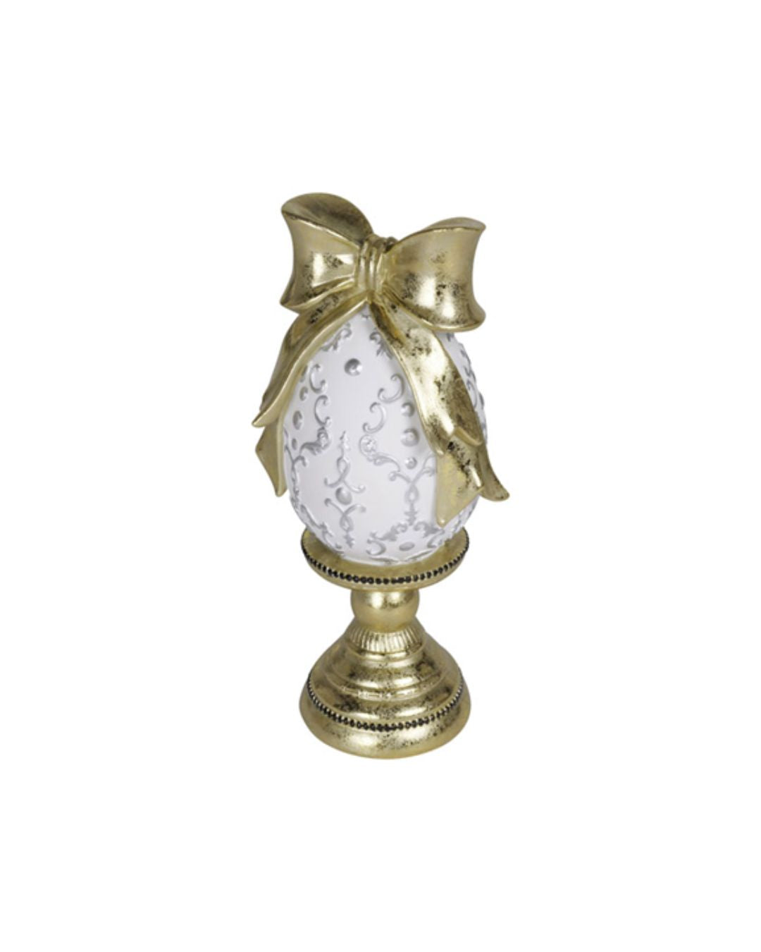 Garden Foggia - Deco Uovo Gold Piede H23cm