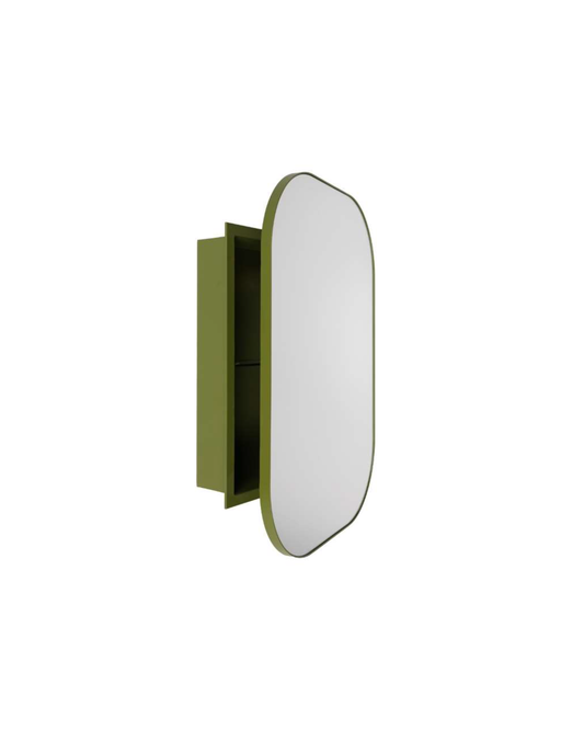 Garden Foggia - Specchio Con Mobiletto Verde