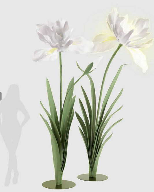 EDG - Decoro Iris Jumbo Led 12V 300W H 280 cm L 160 Cm H 250 Cm L 140 Cm Bianco