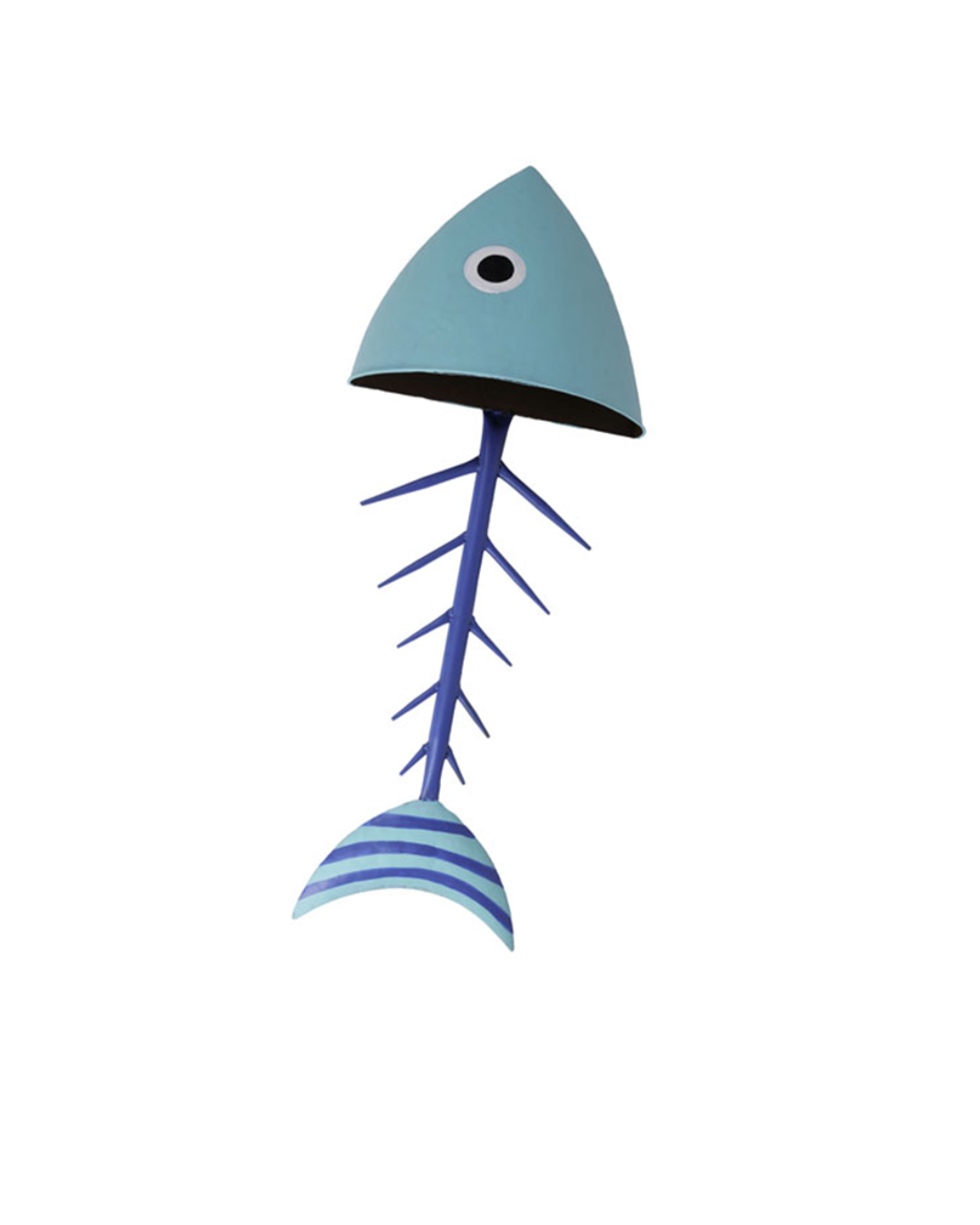 Garden Foggia - Decoro Pesce Azzurro Metallo H90cm