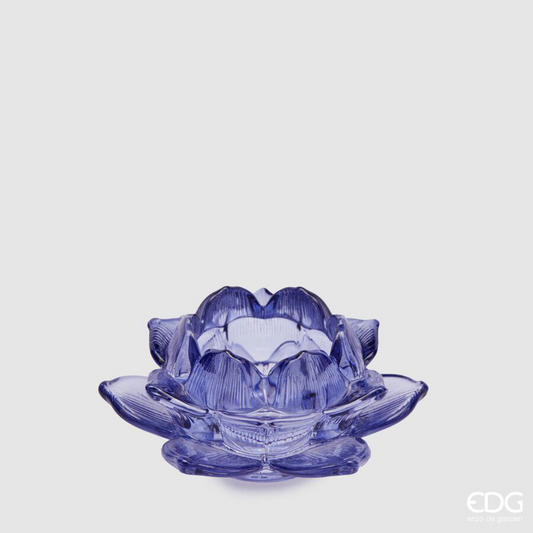 EDG - Portacandela Lotus Blue