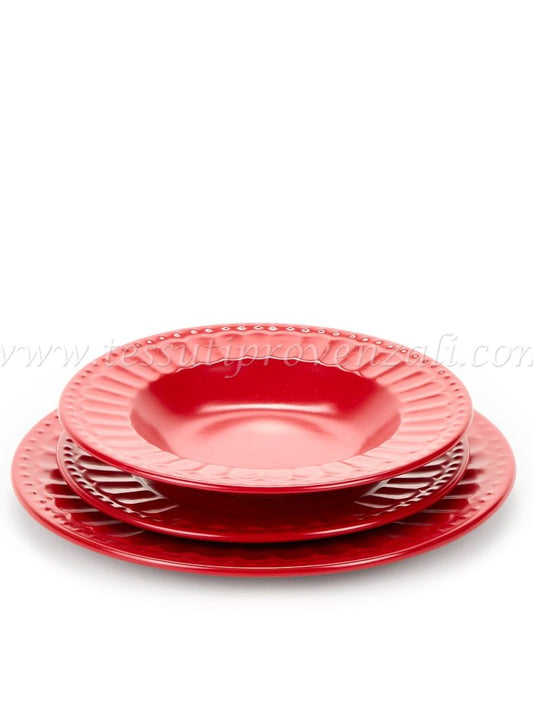 Cloth Clouds - Sunday Plates Red Color