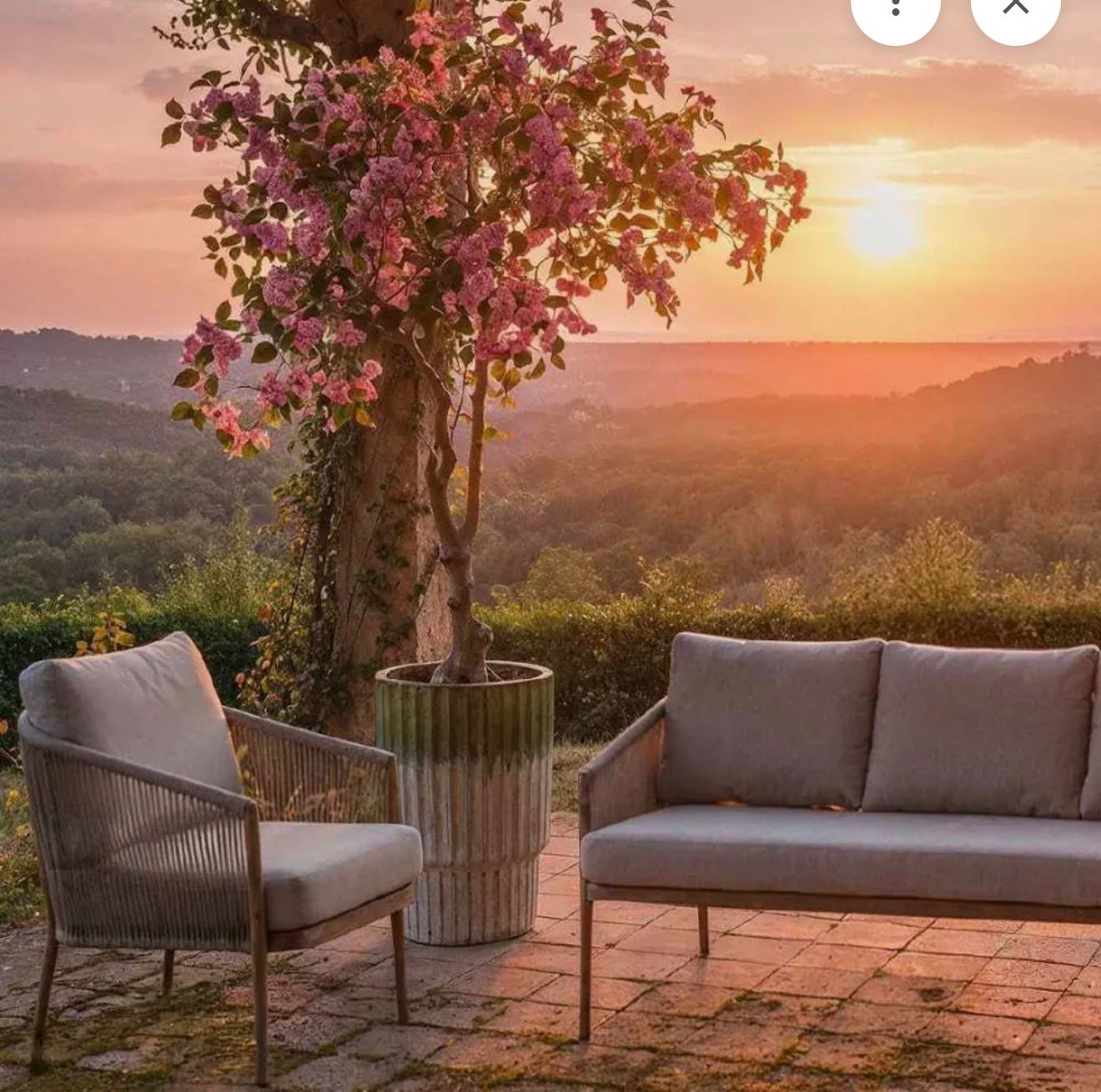 EDG - Set da Giardino Corde 3 Pezzi – Grigio Chiaro