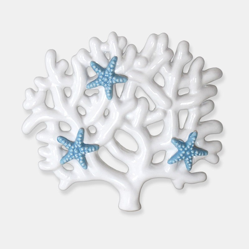 Garden Foggia - Corallo in Ceramica con Stelle Bianco