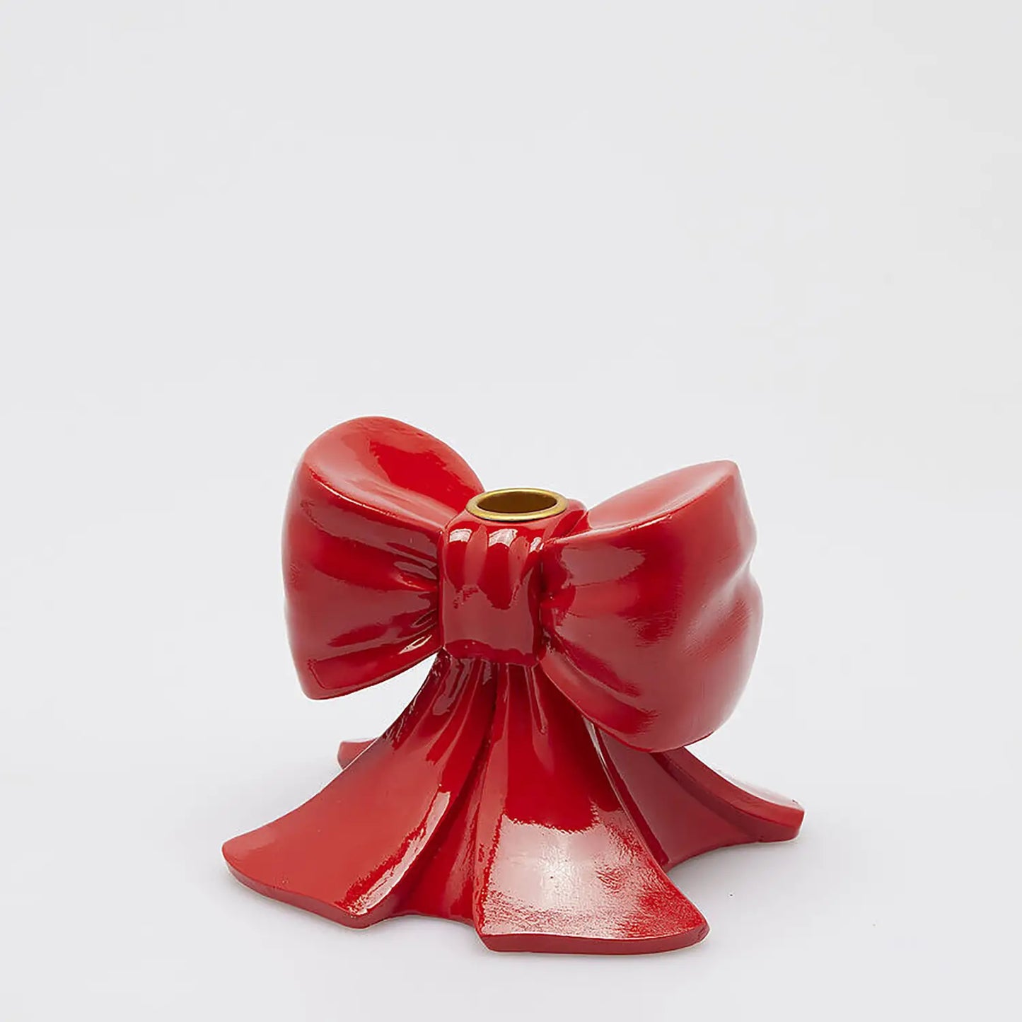 EDG - Portacandela Fiocco H11cm Rosso