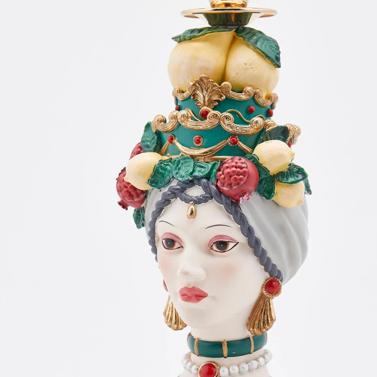 EDG Enzo De Gasperi  - Portacandela Sicily Poly Verde H31 cm