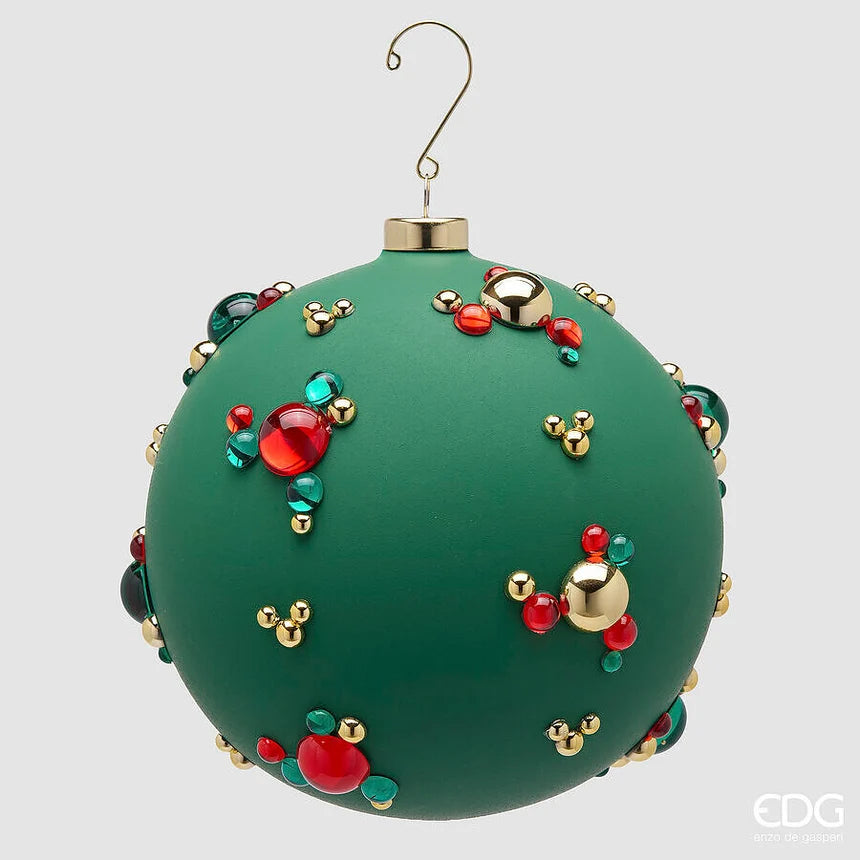 EDG - Palla di Natale con Bolle Ø15 cm Verde