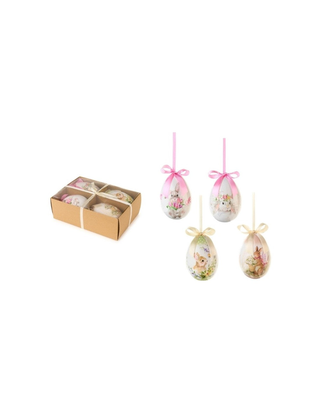 Nuvole di Stoffa - Box 4 Uova Decorate