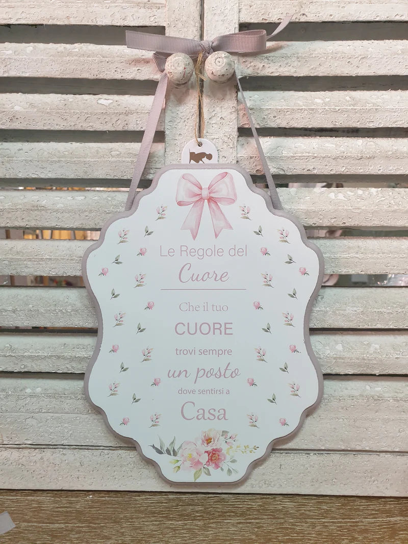 Nuvole di Stoffa - Targa da Appendere Le Regole