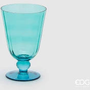 EDG Enzo De Gasperi Vaso Righe Coppa con Piede H 21 Cm D 15 Cm