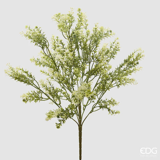 EDG - Pianta Artificiale Erba Palustre Cespuglio H 55 Cm White