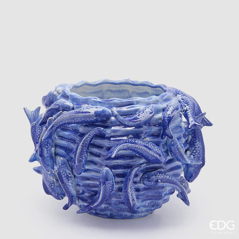 EDG - Vaso Chakra Carpa Koi Blu