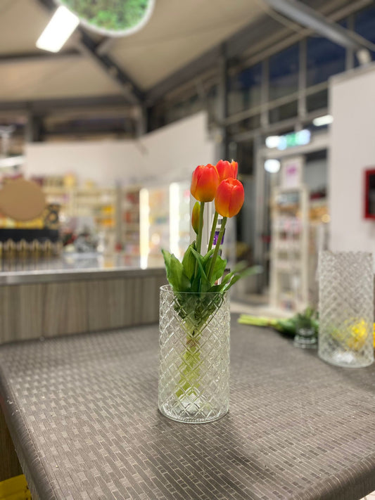 EDG - Mazzo tulipani arancio artificiali Soft Real Touch