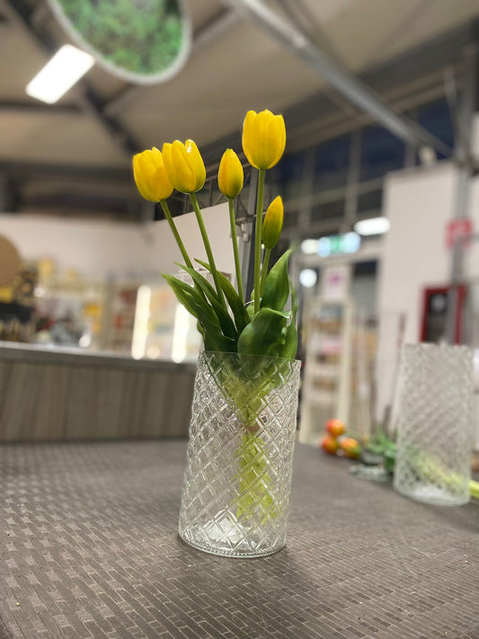 EDG - Mazzo Tulipani gialli artificiali Real Soft Touch