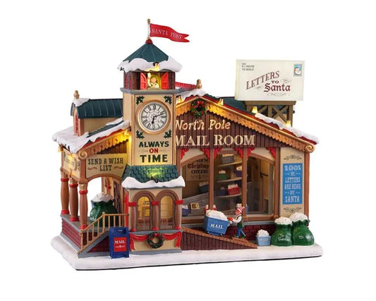 Lemax - North pole Mail room- Negozio delle lettere per villaggio di Natale