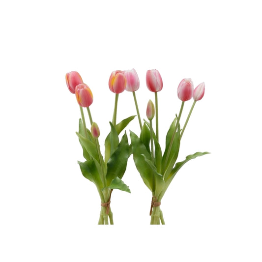EDG - Mazzo Tulipani lilla artificiali Soft Real Touch